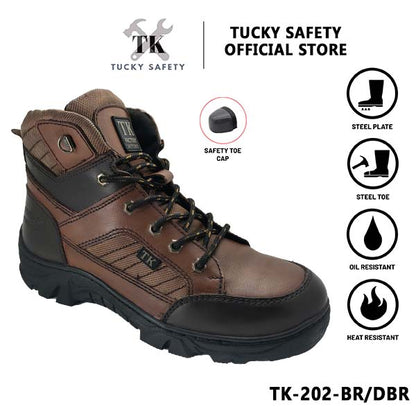 TK-202 SERIES TK MEN'S SPORT DESIGN SAFETY SHOES /STEEL TOE STEEL PLATE / LELAKI SAFETY BOOT LACE UP SAFETY SHOE