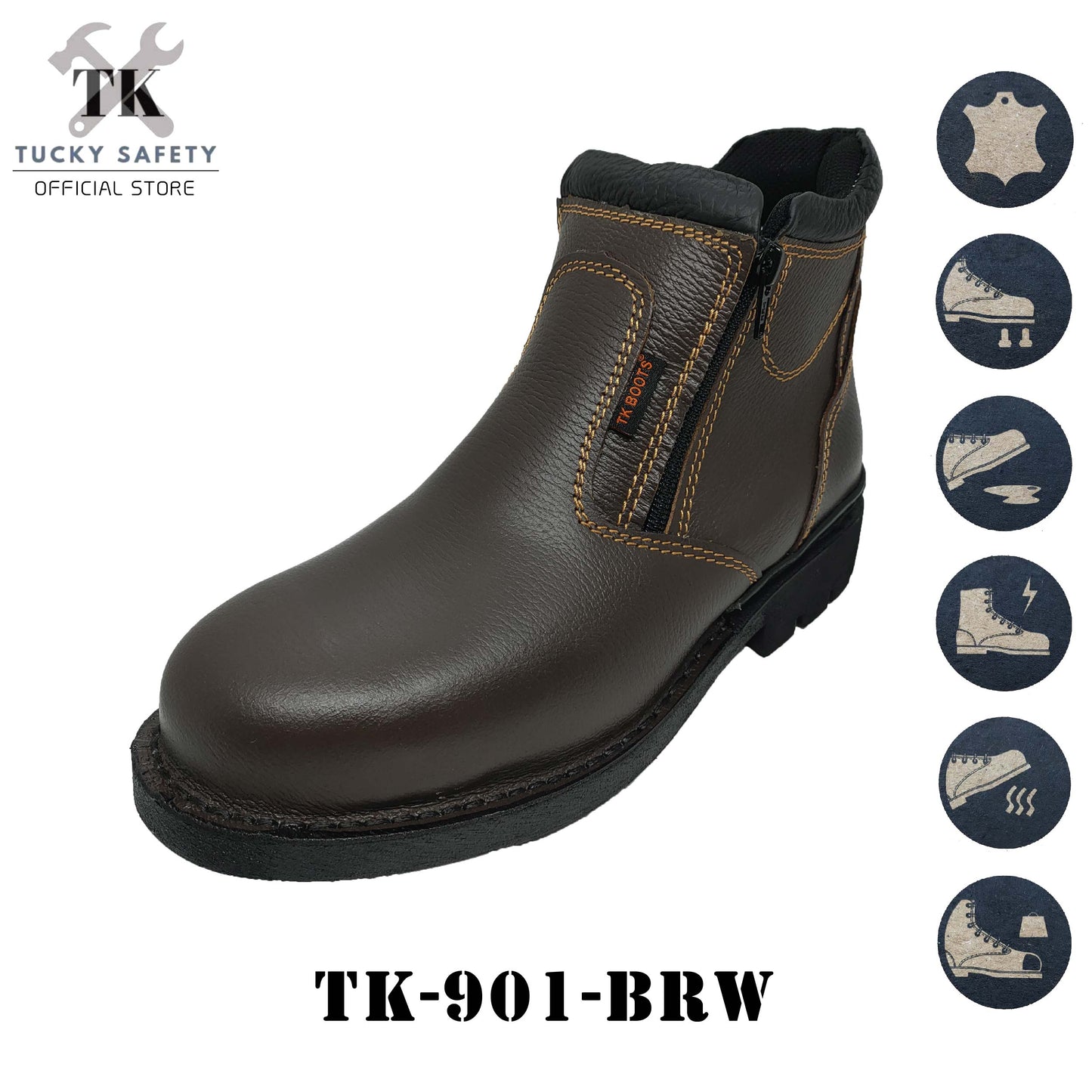 TK-901 SERIES TK MEN'S SAFETY SHOES / HEAVY DUTY WORKING SHOES / KASUT KERJA LELAKI SAFETY BOOT STEEL TOE STEEL CAP