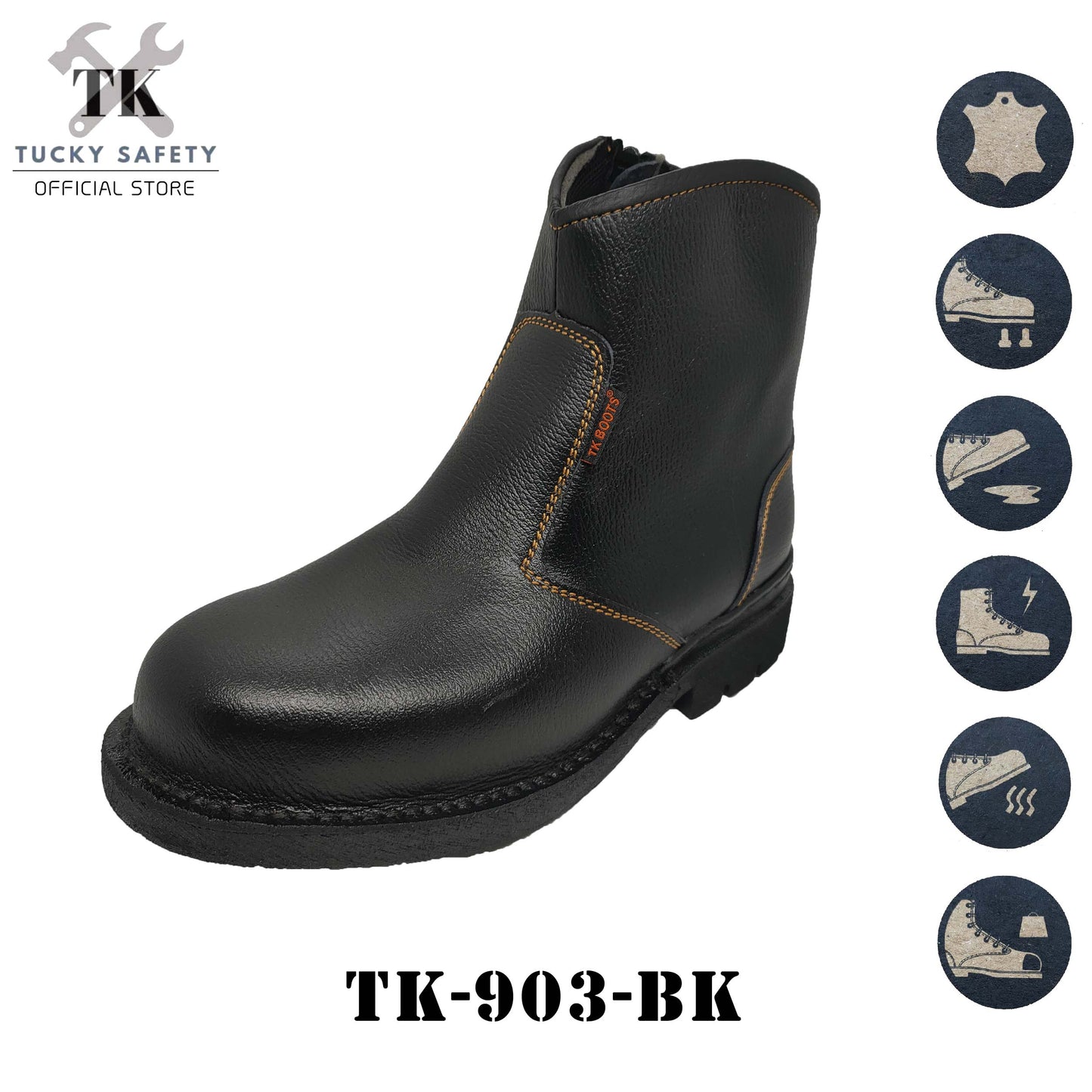 TK-903 SERIES TK MEN'S SAFETY SHOES / HEAVY DUTY WORKING SHOES / KASUT KERJA LELAKI SAFETY BOOT STEEL TOE STEEL CAP