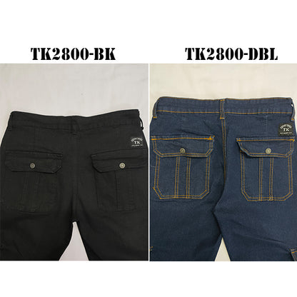 TK2800 - [ TK ] ( SIZE 28-50 )MEN'S HEAVY DUTY STRETCHABLE JEANS CARGO PANTS/ SELUAR CARGO KERJA  POKET TEPI LELAKI