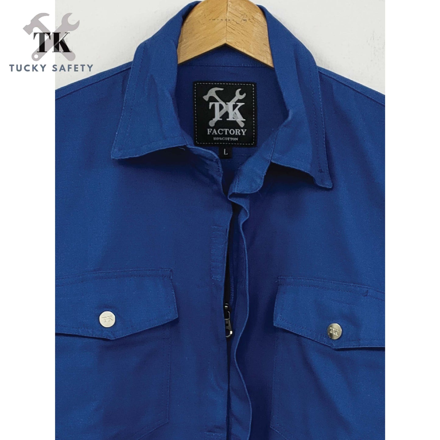 TK3800 - SIZE S - 5XL TK SAFETY JACKET TEBAL / WORKING JACKET / SLEEVE BUTTON / CLOTHES 240GSM