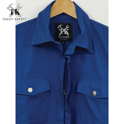 TK3800 - SIZE S - 5XL TK SAFETY JACKET TEBAL / WORKING JACKET / SLEEVE BUTTON / CLOTHES 240GSM