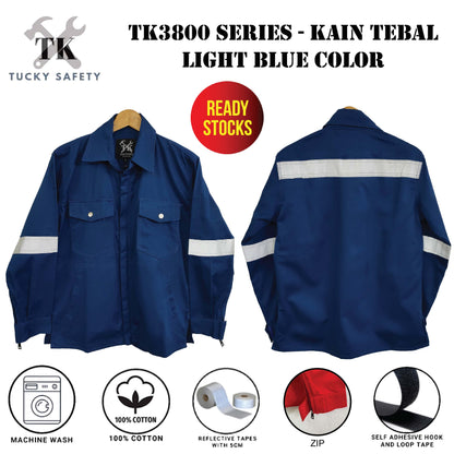 TK3800 - SIZE S - 5XL TK SAFETY JACKET TEBAL / WORKING JACKET 240GSM