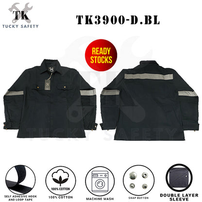 TK3900 - TK WELDING SAFETY JACKET WITH DOUBLE LAYER SLEEVE / BAJU KERJA WELDER DUA LAPIS LENGAN