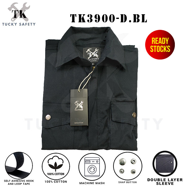 TK3900 - TK WELDING SAFETY JACKET WITH DOUBLE LAYER SLEEVE / BAJU KERJA WELDER DUA LAPIS LENGAN