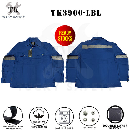 TK3900 - TK WELDING SAFETY JACKET WITH DOUBLE LAYER SLEEVE / BAJU KERJA WELDER DUA LAPIS LENGAN