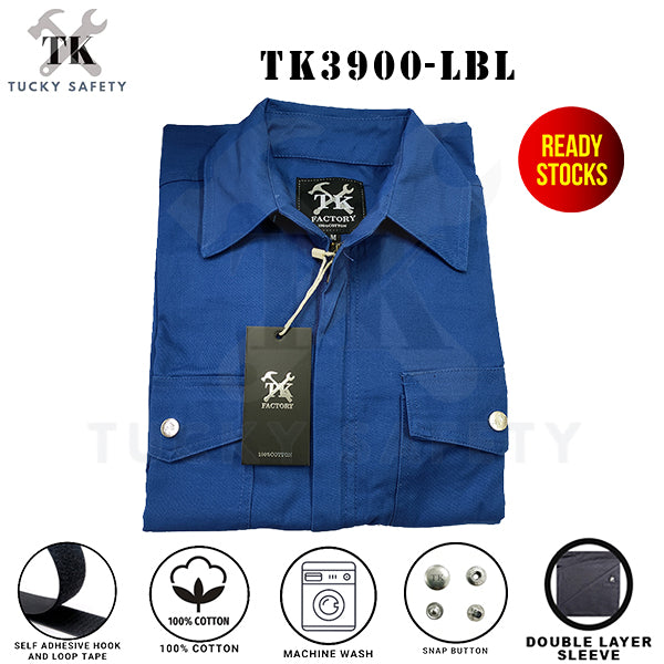 TK3900 - TK WELDING SAFETY JACKET WITH DOUBLE LAYER SLEEVE / BAJU KERJA WELDER DUA LAPIS LENGAN