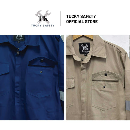 TK3900 - TK WELDING SAFETY JACKET WITH DOUBLE LAYER SLEEVE / BAJU KERJA WELDER DUA LAPIS LENGAN