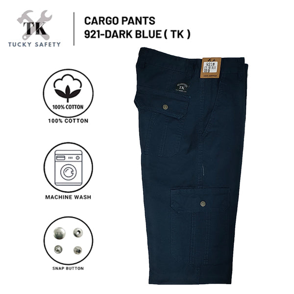 921 SERIES - ( SIZE 28-50 ) SELUAR CARGO KERJA KAIN TEBAL POKET TEPI LELAKI / WORKING CARGO PANTS STRAIGHT CUT