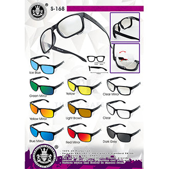 S-168 - SAFETY GUARD SUNGLASSES / WORK EYEWEAR PROTECTIVE PROTECTION GOGGLE SPECTACLES / CERMIN MATA KERJA