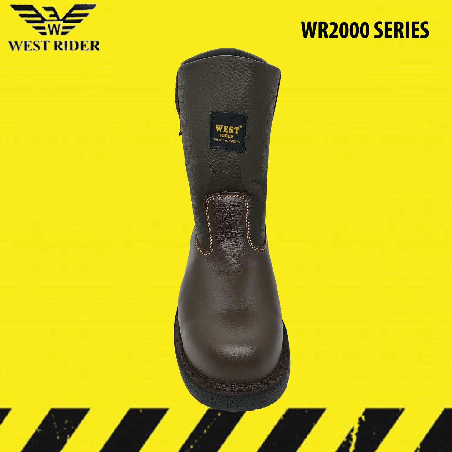 WR2000 Lembut+Keras - WEST RIDER HIGH CUT SAFETY BOOT / STEEL TOE CAP OIL RESISTANT / KASUT KERJA LELAKI