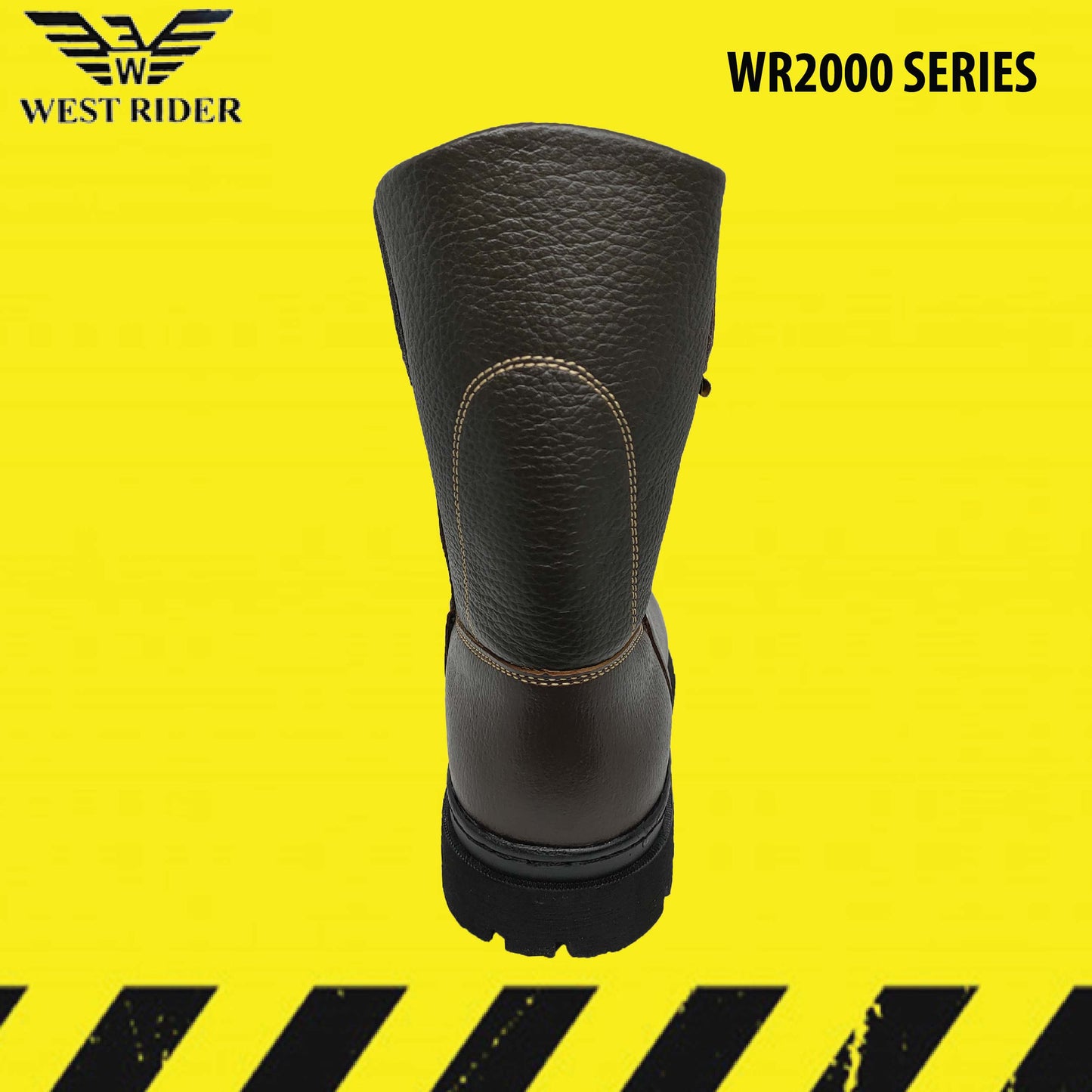 WR2000 Lembut+Keras - WEST RIDER HIGH CUT SAFETY BOOT / STEEL TOE CAP OIL RESISTANT / KASUT KERJA LELAKI