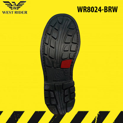 WR9018 - WEST RIDER SAFETY BOOT / KASUT SAFETY KERJA / LEATHER SAFETY BOOT HEAVY DUTY SAFETY BOOT HIGH CUT BOOT