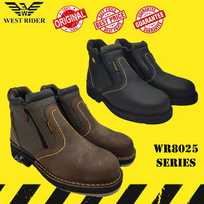 WR8025 - WEST RIDER MEN'S WORKING SAFETY BOOT / KASUT SAFETY KERJA LELAKI / MEN'S LEATHER WORKING SAFETY BOOT