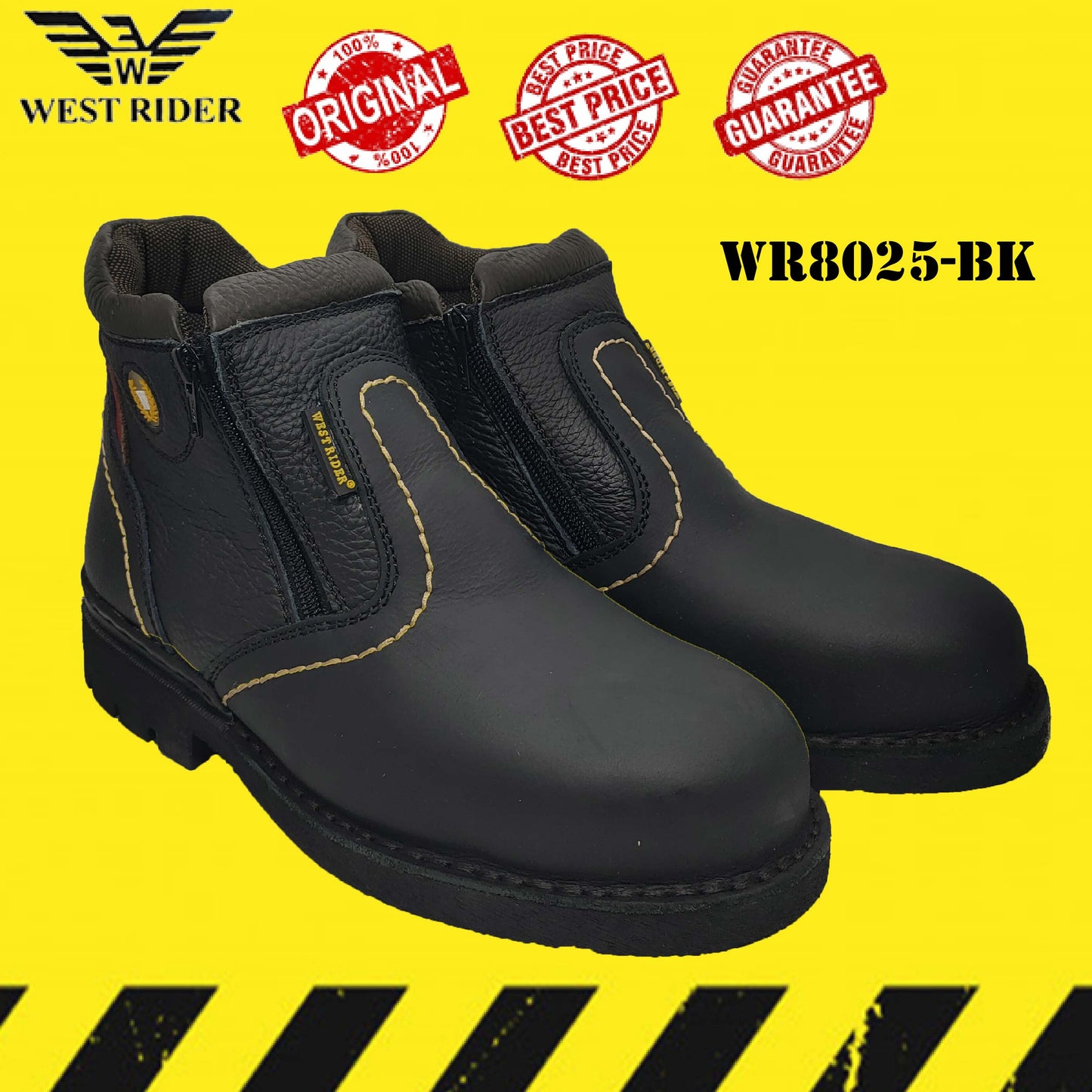 WR8025 - WEST RIDER MEN'S WORKING SAFETY BOOT / KASUT SAFETY KERJA LELAKI / MEN'S LEATHER WORKING SAFETY BOOT