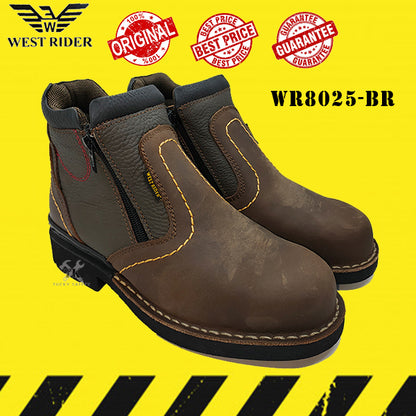 WR8025 - WEST RIDER MEN'S WORKING SAFETY BOOT / KASUT SAFETY KERJA LELAKI / MEN'S LEATHER WORKING SAFETY BOOT