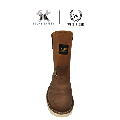 WR 9018 BG - WEST RIDER SAFETY BOOT / KASUT SAFETY KERJA / LEATHER SAFETY BOOT HEAVY DUTY SAFETY BOOT HIGH CUT BOOT