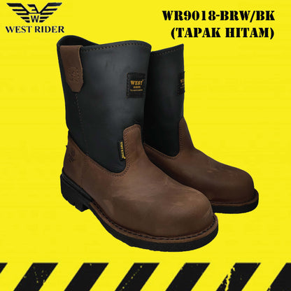 WR9018 - WEST RIDER SAFETY BOOT / KASUT SAFETY KERJA / LEATHER SAFETY BOOT HEAVY DUTY SAFETY BOOT HIGH CUT BOOT