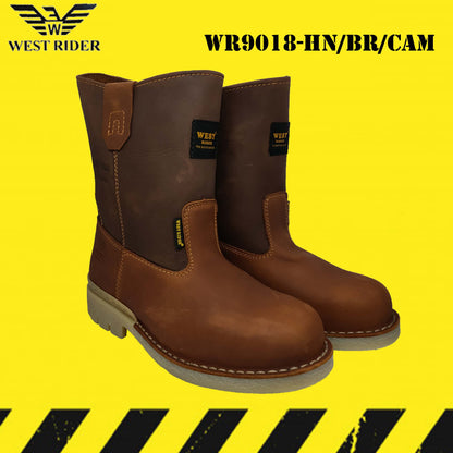 WR9018 - WEST RIDER SAFETY BOOT / KASUT SAFETY KERJA / LEATHER SAFETY BOOT HEAVY DUTY SAFETY BOOT HIGH CUT BOOT