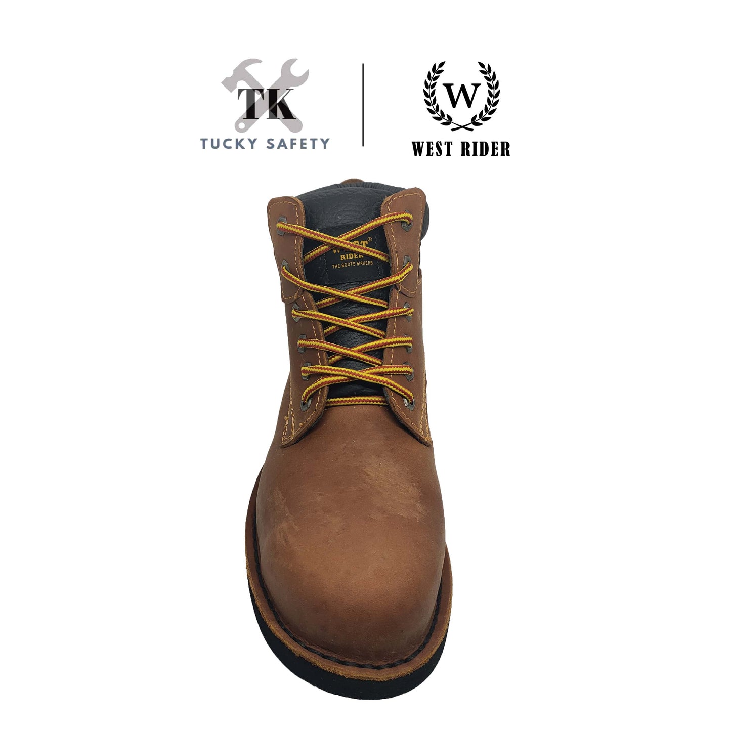 WR9020 SERIES WEST RIDER LEATHER HEAVY DUTY MID CUT LACE UP SAFETY BOOT / KASUT KERJA TALI LELAKI