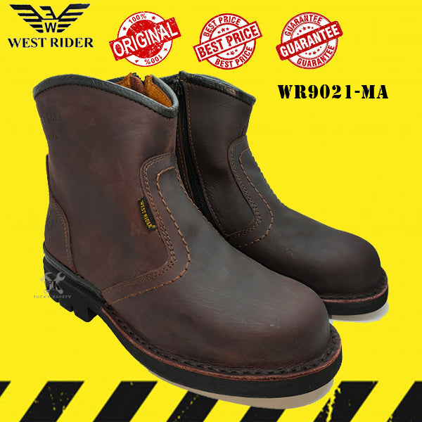 WR9021 - WEST RIDER MEN'S SAFETY BOOT / KASUT SAFETY KERJA LELAKI / MEN'S LEATHER SAFETY BOOT