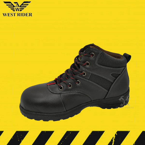 WR302-BK WEST RIDER WOMEN'S SAFETY BOOT / KASUT SAFETY KERJA PEREMPUAN / WOMEN'S LEATHER SAFETY BOOT