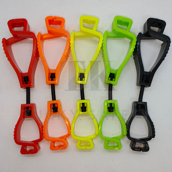 GLOVE HOLDER - [ RANDOM COLOUR ] SAFETY PLASTIC GLOVE HOLDER / HEAVY DUTY GLOVE CLIP HOLDER