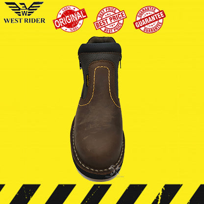 WR8025 - WEST RIDER MEN'S WORKING SAFETY BOOT / KASUT SAFETY KERJA LELAKI / MEN'S LEATHER WORKING SAFETY BOOT