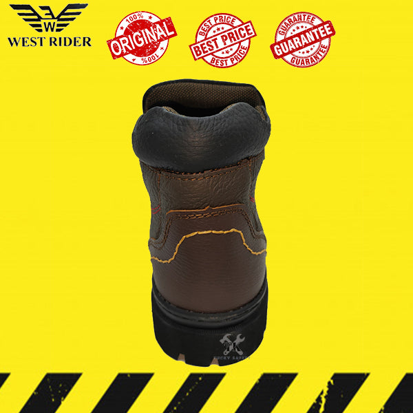 WR8025 - WEST RIDER MEN'S WORKING SAFETY BOOT / KASUT SAFETY KERJA LELAKI / MEN'S LEATHER WORKING SAFETY BOOT