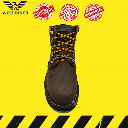 WR8026 - WEST RIDER MEN'S WORKING SAFETY BOOT / KASUT SAFETY KERJA LELAKI / MEN'S LEATHER WORKING SAFETY BOOT