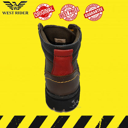 WR8026 - WEST RIDER MEN'S WORKING SAFETY BOOT / KASUT SAFETY KERJA LELAKI / MEN'S LEATHER WORKING SAFETY BOOT