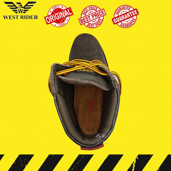 WR8026 - WEST RIDER MEN'S WORKING SAFETY BOOT / KASUT SAFETY KERJA LELAKI / MEN'S LEATHER WORKING SAFETY BOOT