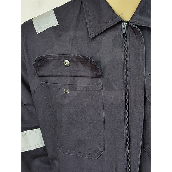 TK8800 - TK MEN'S HEAVY DUTY SAFETY COVERALL / COVERALL KAIN TEBAL LELAKI - Thick Material