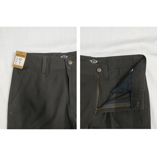 2066 SERIES - GY & KH [ WEST RIDER ] ( SIZE 28-40 ) MEN'S STRAIGHT CUT WORKING CARGO PANTS / SELUAR PANJANG KERJA LELAKI