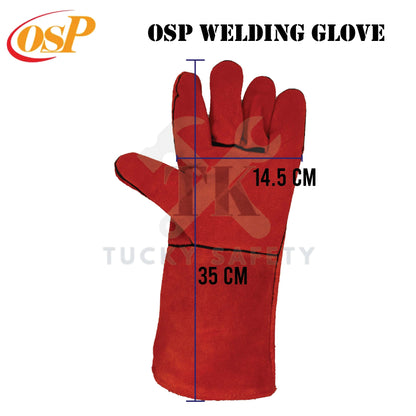 OSP WELDING GLOVE / READY STOCK WELDING GLOVE HAND PROTECTION HEAT PROTECTION GLOVE 472914