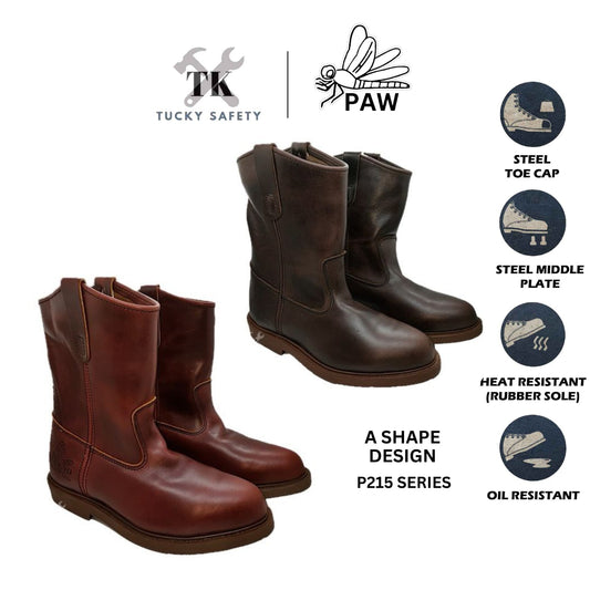 P215 SERIES JENIS A / A SHAPE PAWSU MEN'S SAFETY BOOT / HEAVY DUTY SAFETY BOOT / KASUT KERJA LELAKI