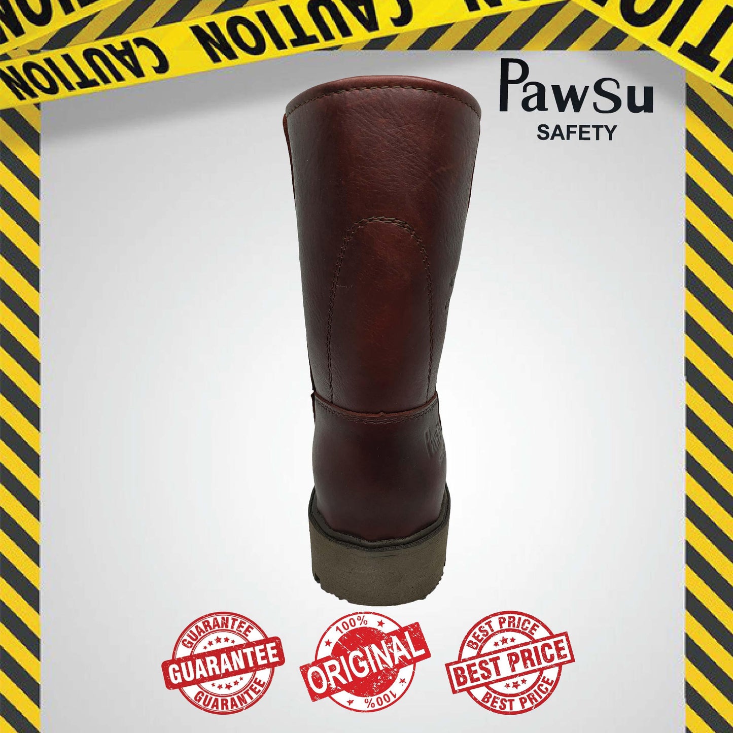 PS906 PAWSU ROUND TOE MEN'S SAFETY BOOT / STEEL TOE PLATE HEAVY DUTY SAFETY BOOT / KASUT KERJA LELAKI