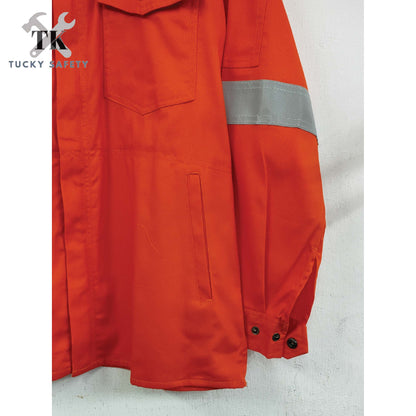 TK3800 -  ( SIZE S-5XL ) PPE 100% COTTON MEN'S WORKING JACKET / BAJU KERJA LELAKI 3800 - SHOULDER LINE