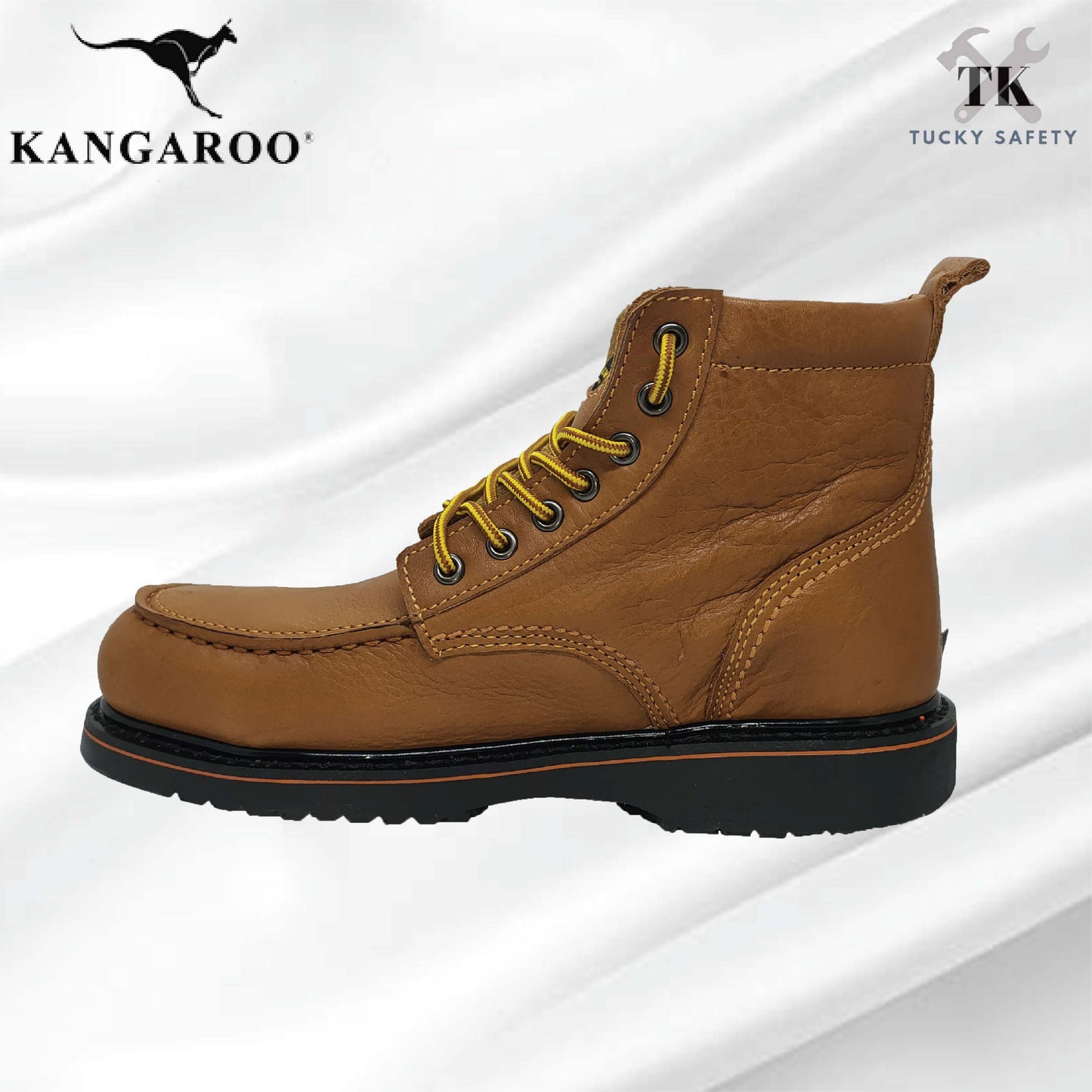 9930 SERIES - KANGAROO Original Men Safety Steel Toe Steel Plate Genuine Leather Safety Boot 9930-A70 & 9930-A71