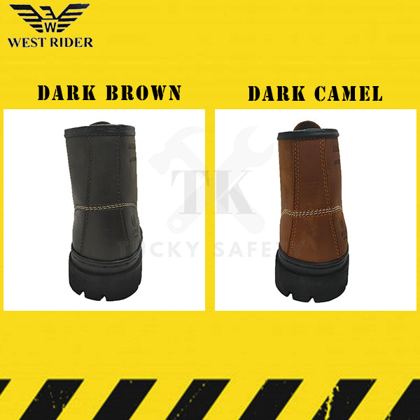 WR9022 - WEST RIDER SAFETY BOOT / KASUT SAFETY KERJA / LEATHER SAFETY BOOT  SERIES HEAVY DUTY SAFETY BOOT