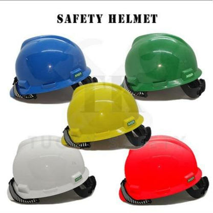 [ READY STOCK ] MSA V-GARD SAFETY HELMET / HEAD PROTECTIVE / TOPI KESELAMATAN ( BLUE / GREEN / WHITE / YELLOW / RED)