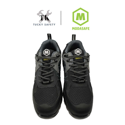 M-201 [ MODASAFE ] EXTREMELY LIGHT SPORT SAFETY SHOE ESD SIRIM DOSH WORK SHOE NON-METALLIC PROTECTIVE MIDSOLE