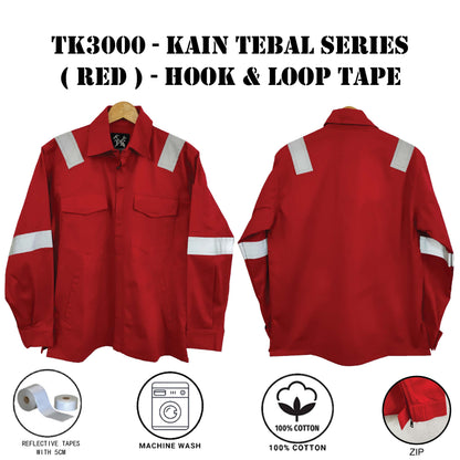 TK3000 - SIZE S - 6XL PPE SAFETY JACKET TK3000 KAIN TEBAL BAJU KERJA WORKING JACKET / BAJU KERJA / CLOTHES 3000