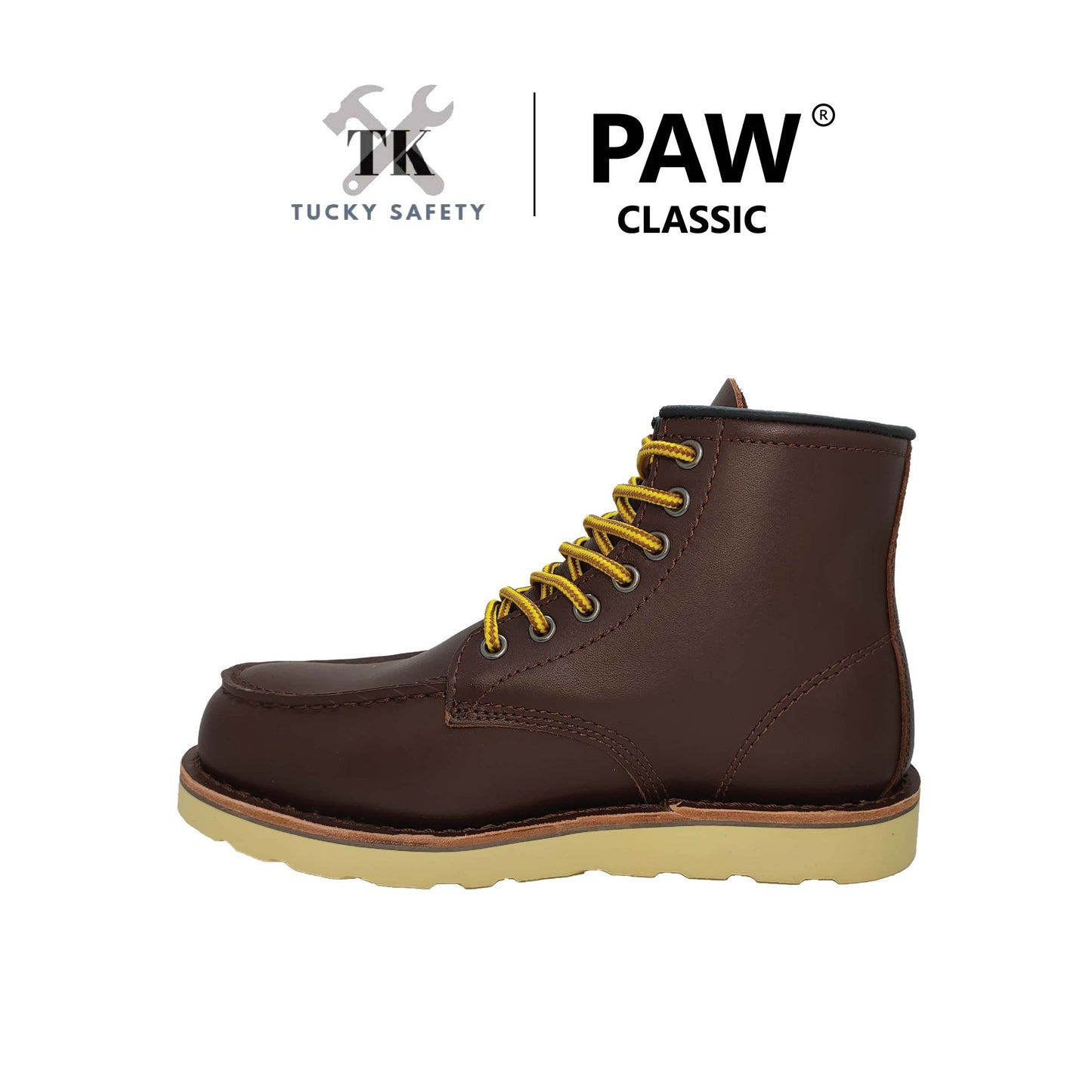 PC-201 [ PAW CLASSIC ] MEN'S HEAVY DUTY SAFETY BOOT / KASUT KERJA LELAKI SAFETY BOOT STEEL TOE STEEL PLATE SAFETY BOOT