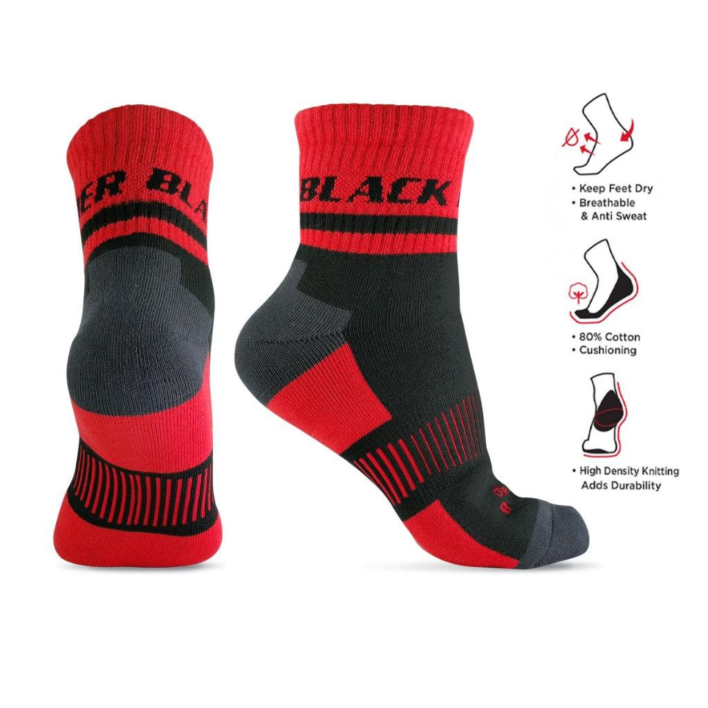 ST00220 - BLACK HAMMER Heavy Duty Sport Series Performance Socks Durable Comfort Cotton Sock Breathable Stokin Lelaki Kerja