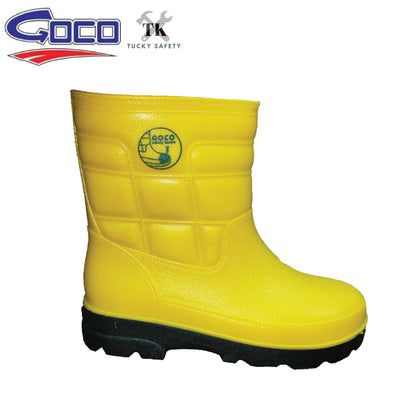 M985 - Goco Yellow Boot Kasut PVC Rubber Rain Boot Waterproof Anti-Slip Heat Resistant Oil Resistant Kasut Getah