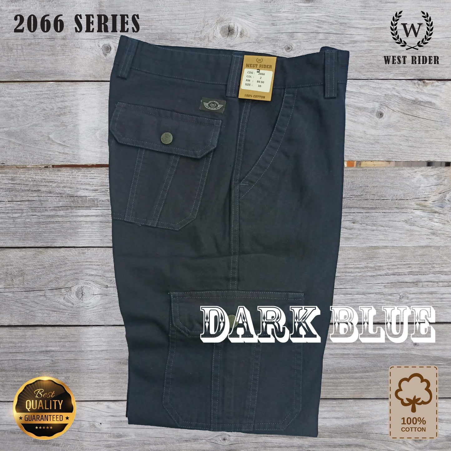 2066 - WEST RIDER MEN'S STRAIGHT CUT WORKING PANTS / CARGO PANTS / SELUAR KERJA