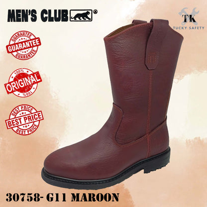 30758 Series - [ Men's Club ] MEN'S CLUB SAFETY SHOE / STEEL PLATE SAFETY BOOT READY STOCK