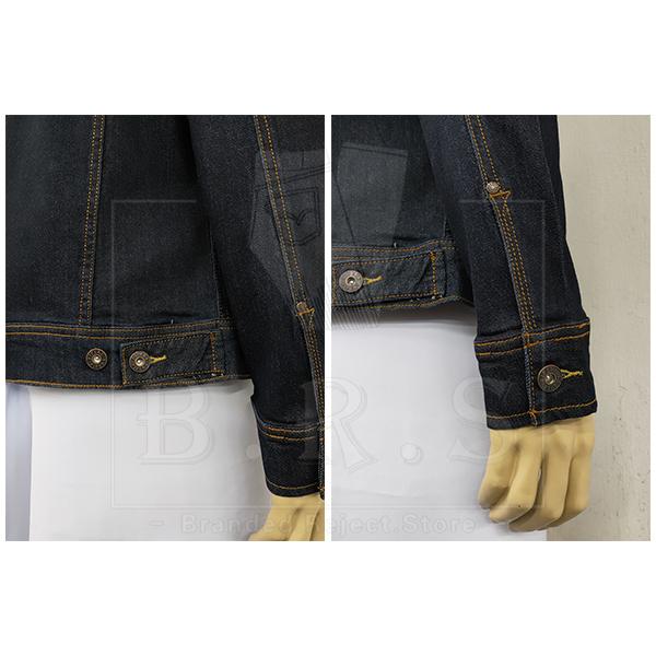 P921-70996 [ PIPERS ]  ( SIZE L-2XL ) MEN'S DENIM STRETCHABLE JEANS JACKET / PLAIN CASUAL LONG SLEEVE JACKET