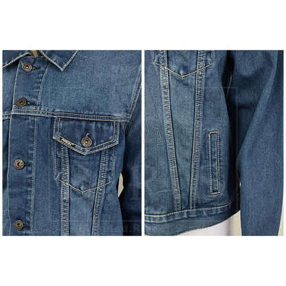 P921-45902 [ PIPERS ] ( SIZE L-2XL ) MEN'S DENIM JEANS JACKET / PLAIN CASUAL LONG SLEEVE JACKET